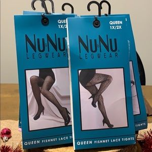 Brand New| 5 pairs Nu&Nu Queen Fishnet Lace Tights